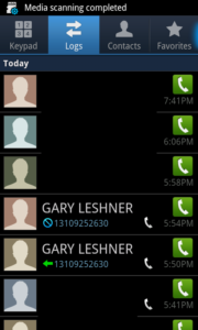 Gary Leshner Phone Calls
