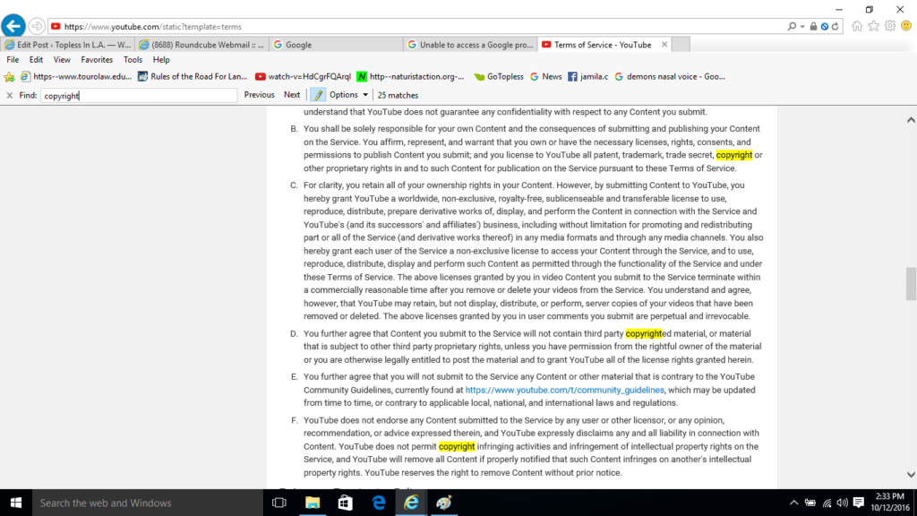 copyright-google-youtube-tos